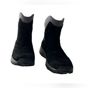 Merrell Boots Women's 8 Waterproof Suede Chelsea Bk Winter Insulate Polartec